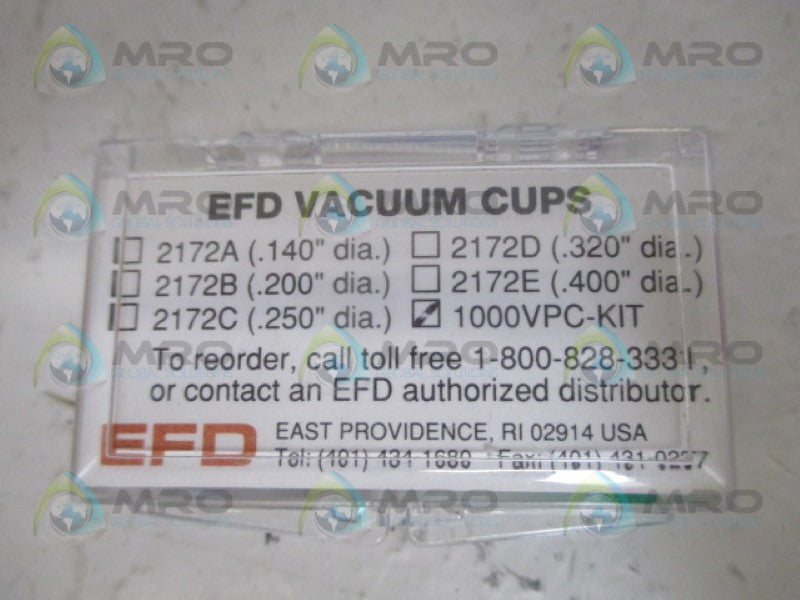EFD 1000VPC-KIT VACUUM CUPS *NEW IN ORIGINAL PACKAGE*