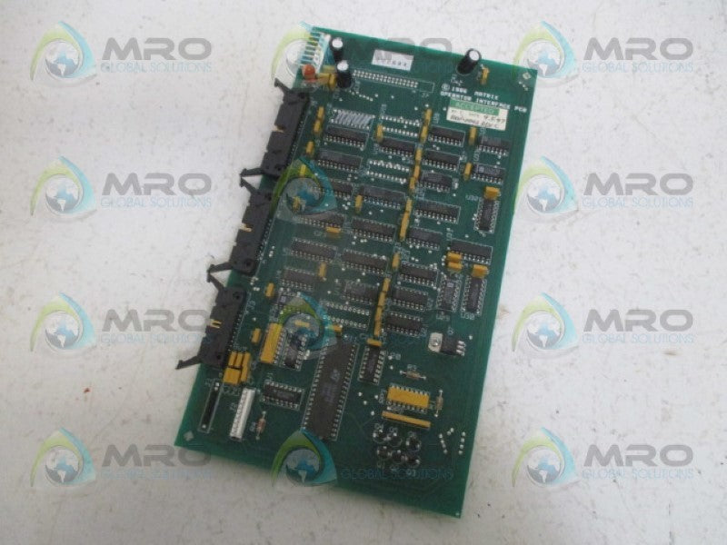 MATRIX 1010-0005 OPERATOR INTERFACE PCB *NEW NO BOX*