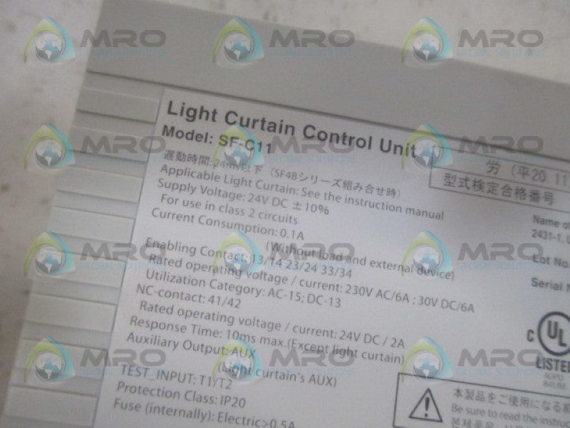 SUNX SF-C11 LIGHT CURTAIN CONTROL UNIT *NEW IN BOX*