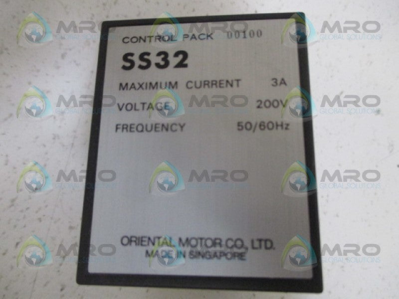 ORIENTAL MOTOR SS32 MOTOR SPEED CONTROL PACK *NEW IN BOX*