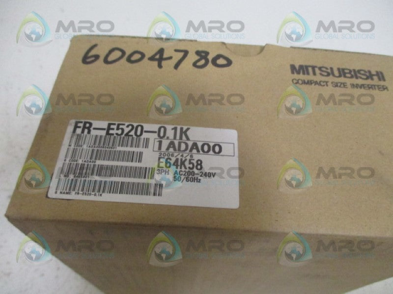 MITSUBISHI FR-E520-0.1K INVERTER 200-240V *NEW IN BOX*