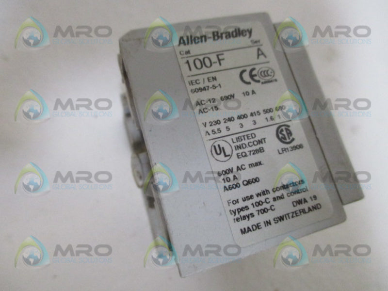 ALLEN BRADLEY 100-FA40 SER. A *USED*