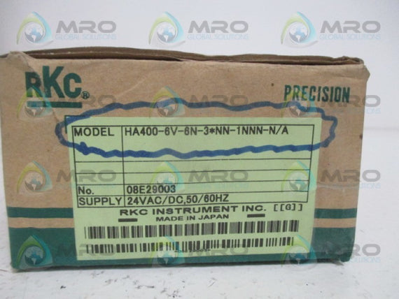 RKC INSTRUMENT HA400-6V-6N-3*NN-1NNN-N/A TEMPERATURE CONTROLLER 24V *NEW IN BOX*