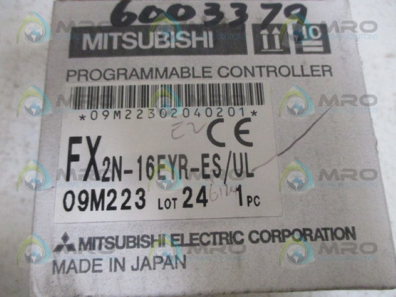 MITSUBISHI FX2N-16EYR-ES/UL PROGRAMMABLE CONTROLLER 30VDC/240VAC *NEW IN BOX*