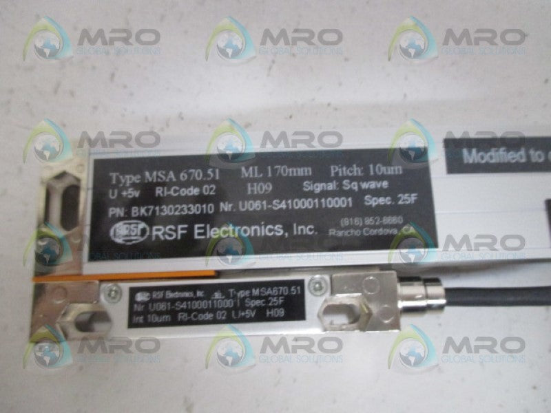RSF ELEKTRONIK MSA670.51 LINEAR ENCODER *NEW IN BOX*