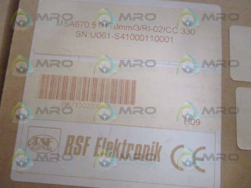 RSF ELEKTRONIK MSA670.51 LINEAR ENCODER *NEW IN BOX*
