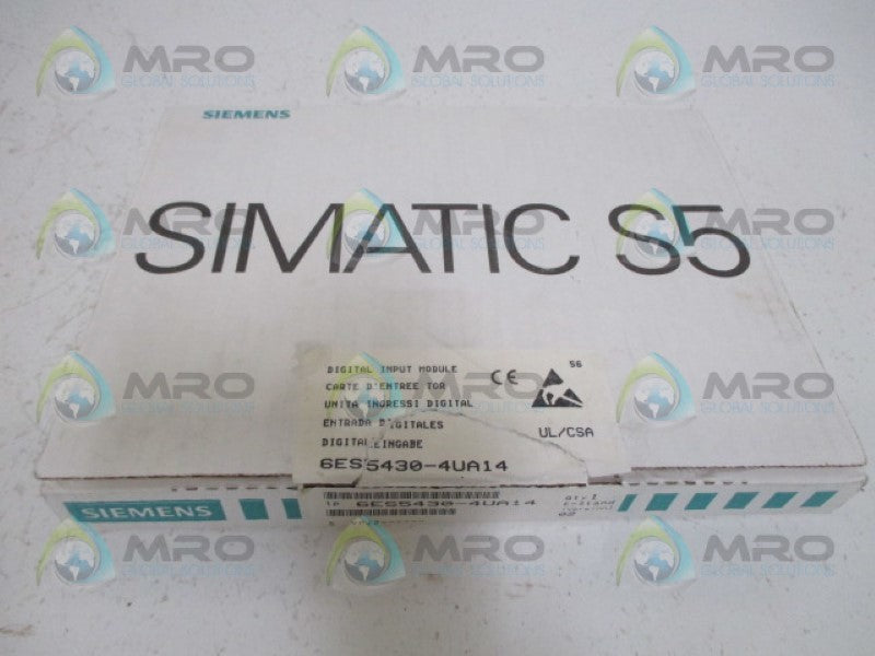 SIEMENS SIMATIC S5 6ES5430-4UA14 DIGITAL INPUT MODULE *NEW IN BOX*