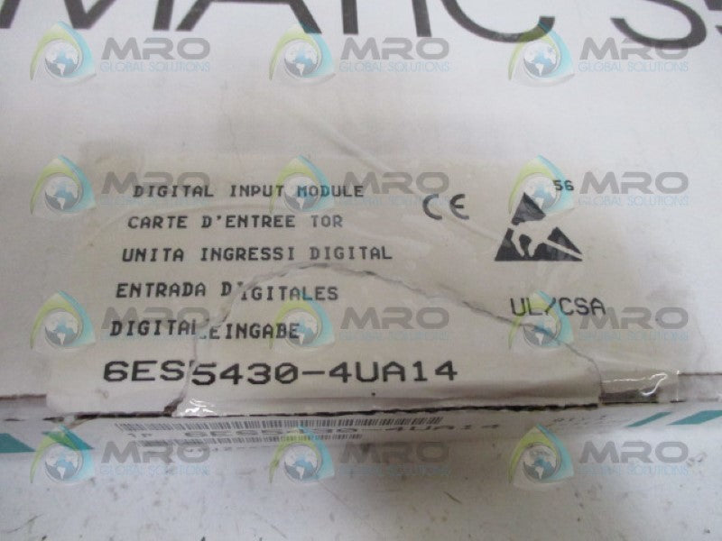 SIEMENS SIMATIC S5 6ES5430-4UA14 DIGITAL INPUT MODULE *NEW IN BOX*