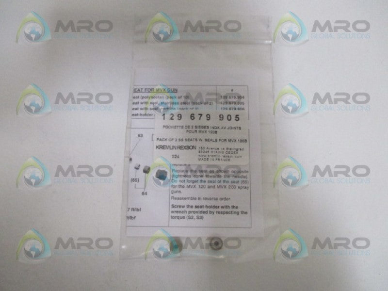KREMLIN REXSON 324 SS SEATS WITH SEALS (PKG OF 2) *NEW IN FACTORY BAG*