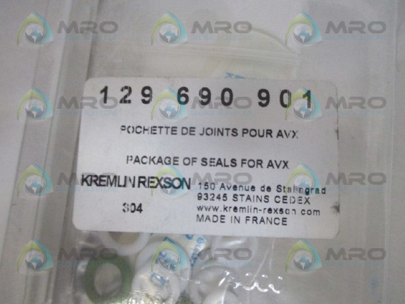 KREMLIN REXSON 304 129-690-901 SEALS FOR AVX *NEW IN ORIGINAL PACKAGE*