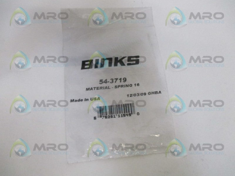 BINKS 54-3719 MATERIAL SPRING *NEW IN FACTORY BAG*