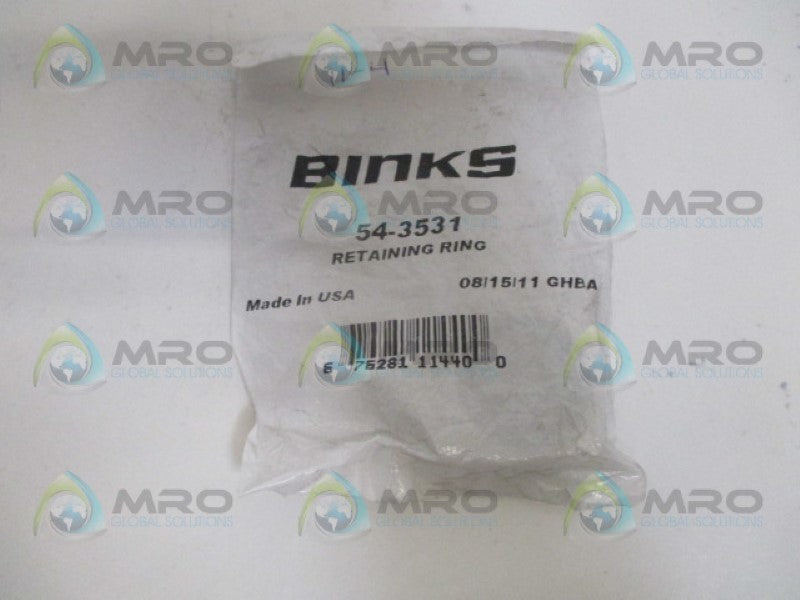 BINKS 54-3531 RETAINING RING *NEW IN FACTORY BAG*