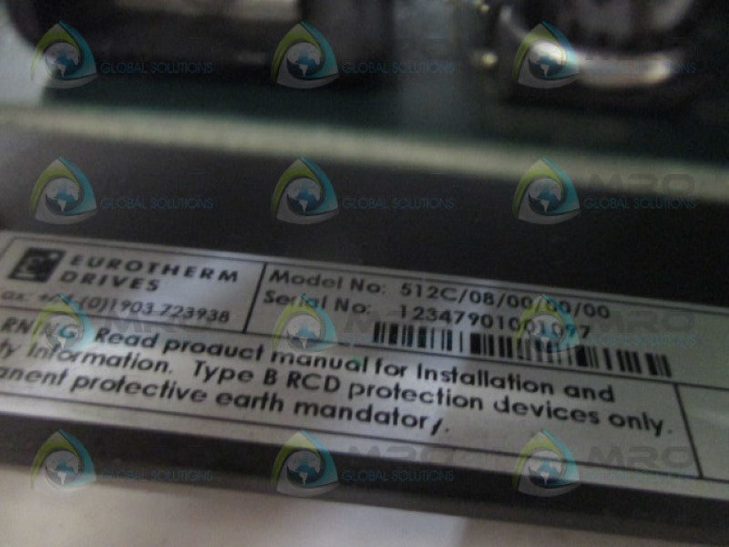 EUROTHERM DRIVES 512C/08/00/00/00 DC DRIVE (AS PICTURED) *USED*