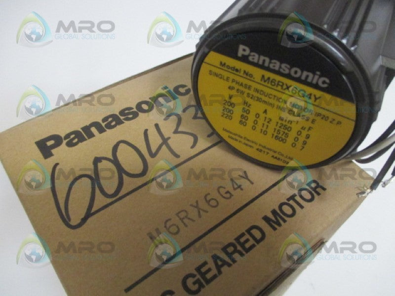 PANASONIC M6RX6G4Y SINGLE PHASE INDUCTION MOTOR *NEW IN BOX*