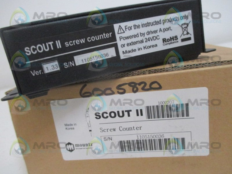 MOUNTZ SCOUTII 1000307 SCREW COUNTER *NEW IN BOX*