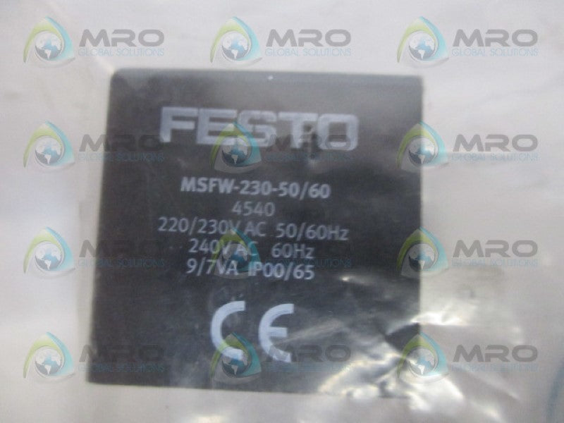 FESTO MSFW-230-50/60 SOLENOID COIL 220/230VAC 240VAC  NSMP