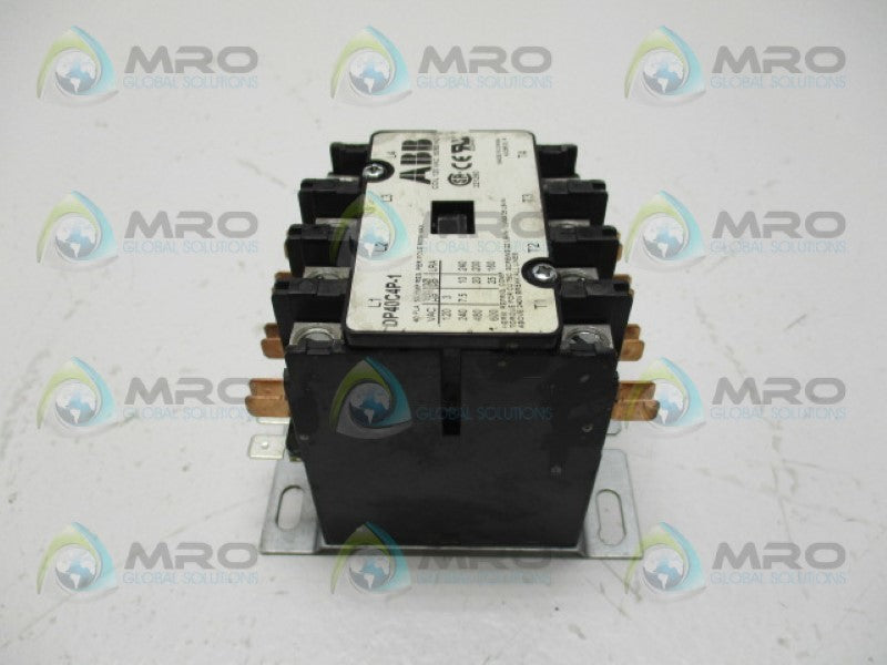 ABB DP40C4P-1 DEFINITE PURPOSE CONTACTOR 120VAC *USED*
