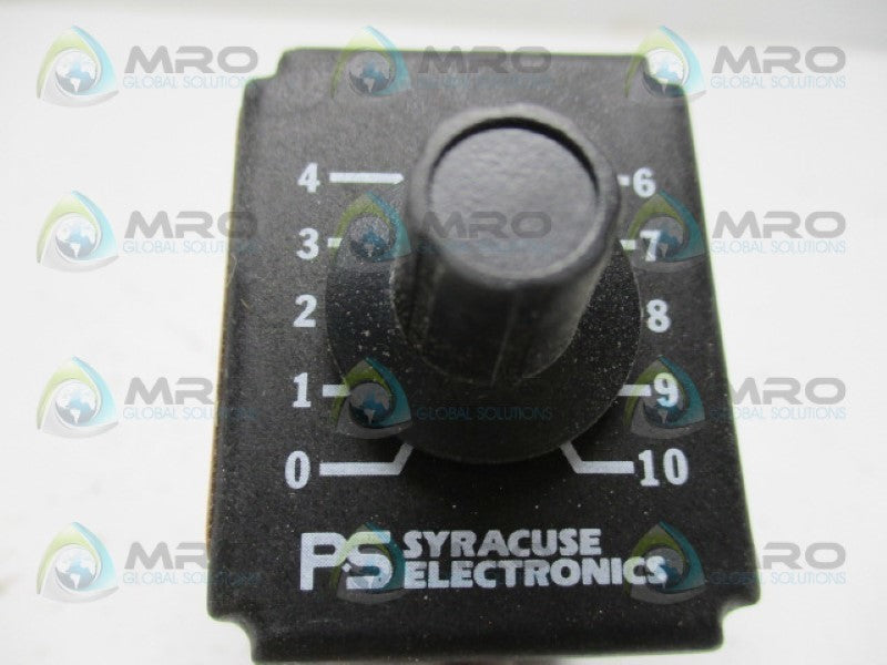PS SYRACUSE ELECTRONICS TNR/D-00311 TIME DELAY RELAY 60SECONDS 115V *NEW IN BOX*