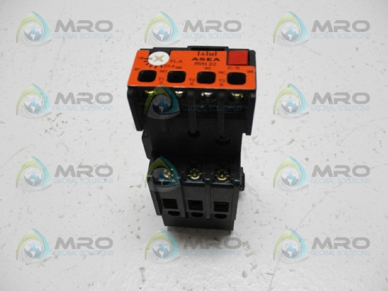 ASEA RVH22 RVH22 OVERLOAD RELAY 18-23A *USED*