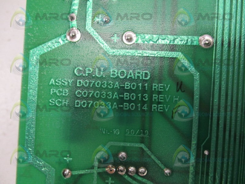 RAMSEY ENGINEERING C07033A-B013 MICRO-TECH INTEGRATOR DISPLAY BOARD *USED*