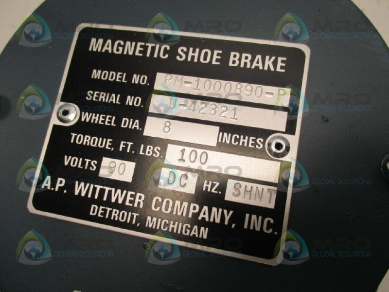 A.P. WITTWER PM-1000890-P MAGNETIC SHOE BRAKE *NEW NO BOX*