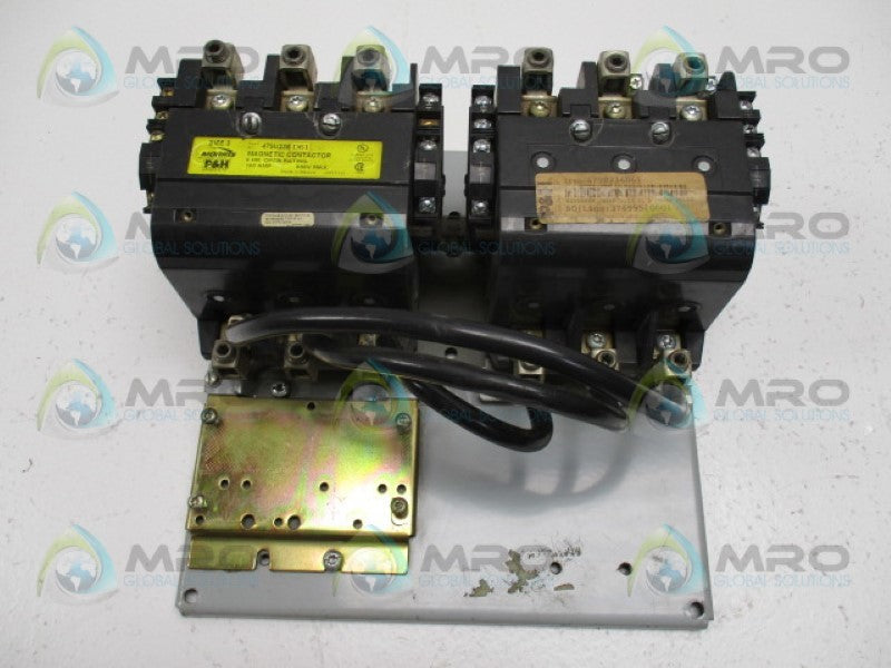 P&H MORRIS 479U236D61 MAGNETIC CONTACTOR 100A SIZE 3 (AS PICTURED) *USED*