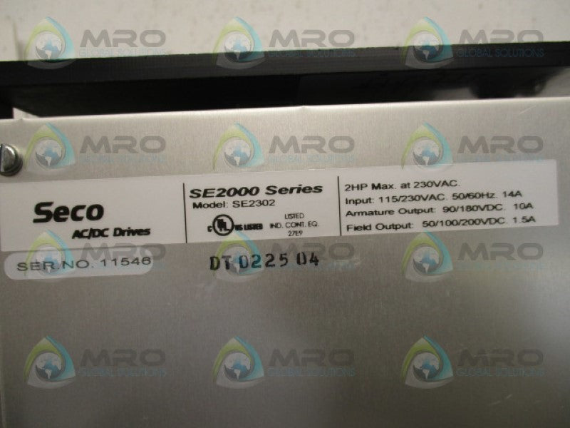 SECO AC/DC DRIVES SE2302 SE2000 SERIES DRIVE 115/230VAC *NEW NO BOX*