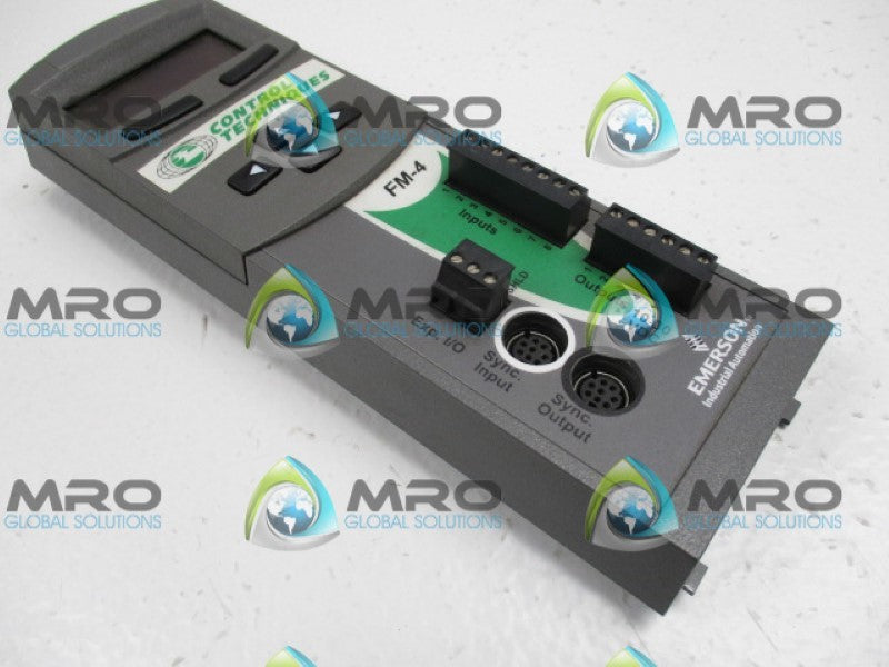 EMERSON INDUSTRIAL AUTOMATION FM-4 CONTROL TECHNIQUES MODEL 960498-02 *USED*