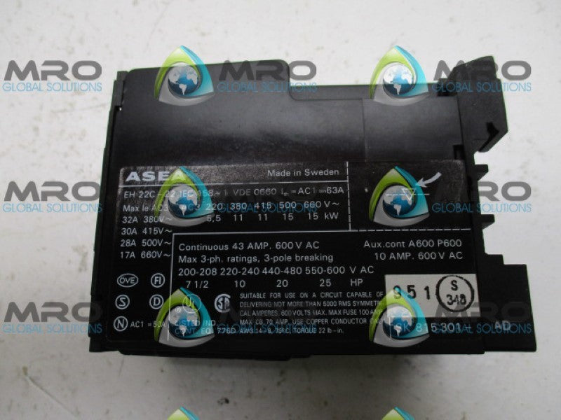 ASEA EH22C-22 CONTACTOR 48V  NSMP