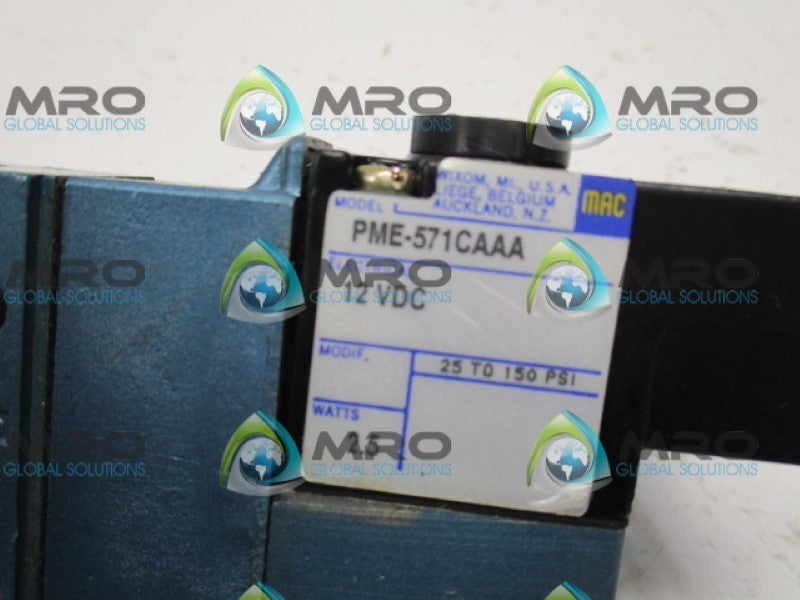 MAC 825C-PM-571CA-552 VALVE 12VDC *NEW NO BOX*