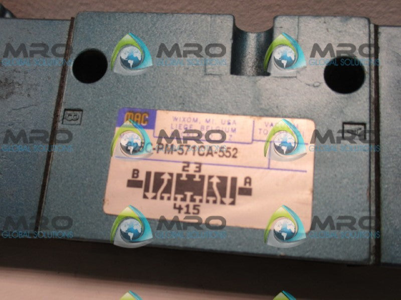 MAC 825C-PM-571CA-552 VALVE 12VDC *NEW NO BOX*