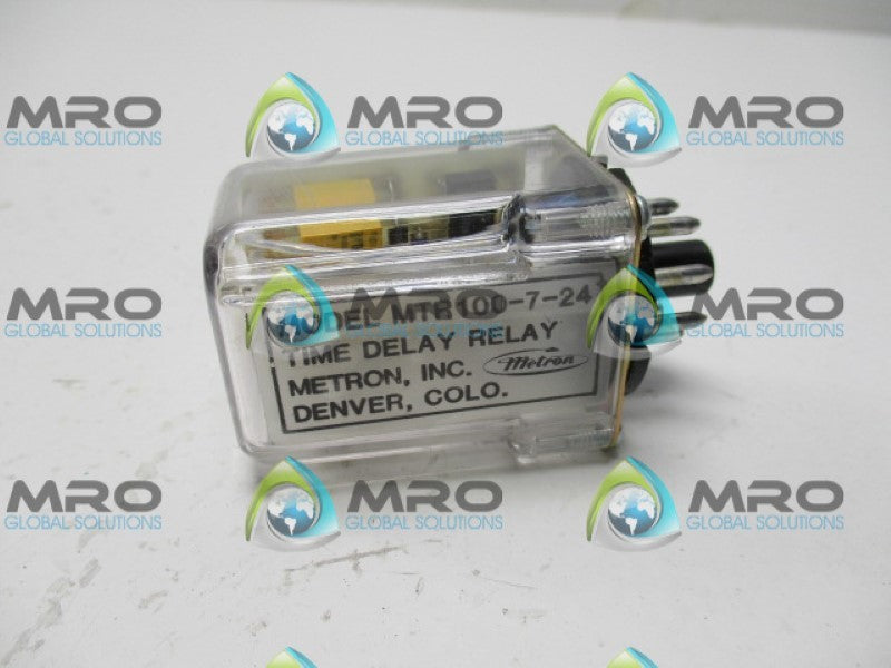 MELTRON MTR100-7-24 TIME DELAY RELAY *NEW NO BOX*
