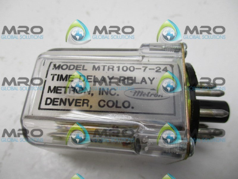 MELTRON MTR100-7-24 TIME DELAY RELAY *NEW NO BOX*