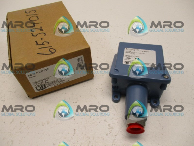 UNITED ELECTRIC H100-192 PRESSURE SWITCH *NEW IN BOX*