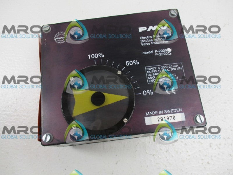 PMV P-2020 291970 VALVE POSITIONER 0-100%  *NEW NO BOX*
