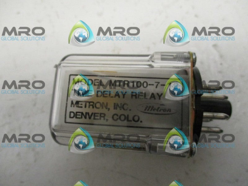 METRON MTR100-7-12 TIME DELAY RELAY *NEW NO BOX*