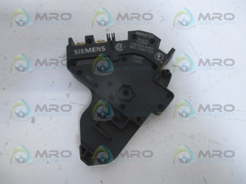 SIEMENS 49AB10 AUXILARY CONTACT *USED*