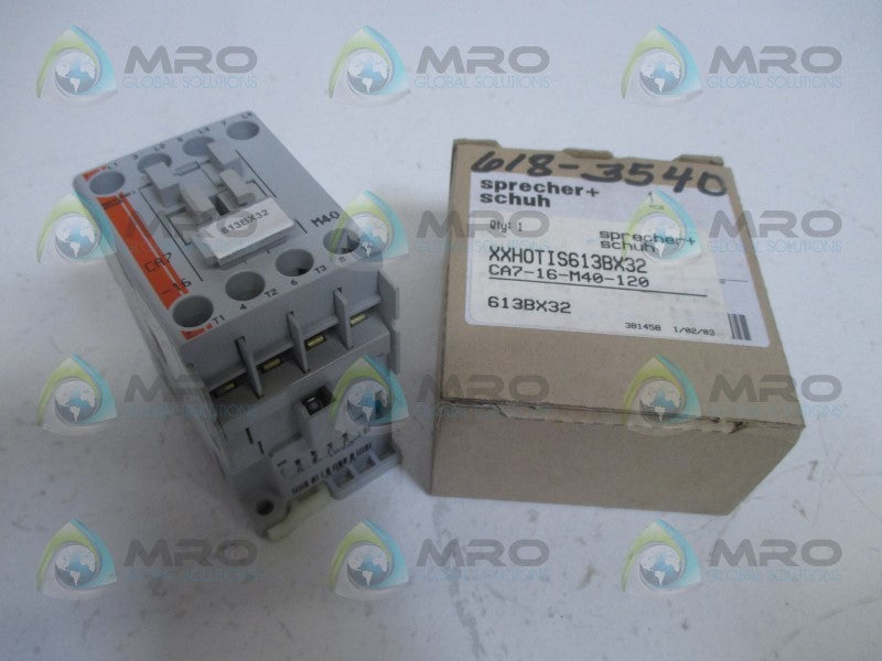 SPRECHNER+SCHUH CA7-16-M40-120 CONTACTOR 120V *NEW IN BOX*