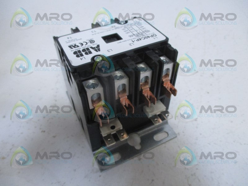 ABB DP40C4P-1 DEFINITE PURPOSE CONTACTOR 120VAC *NEW IN BOX*