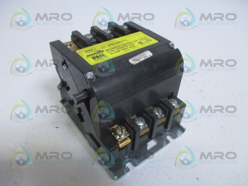 P&H MORRIS 479U186-D11 CONTACTOR 120/240V *USED*