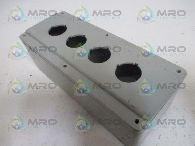 ALLEN BRADLEY 800T-4TZ PUSHBUTTON ENCLOSURE (AS PICTURED) *USED*
