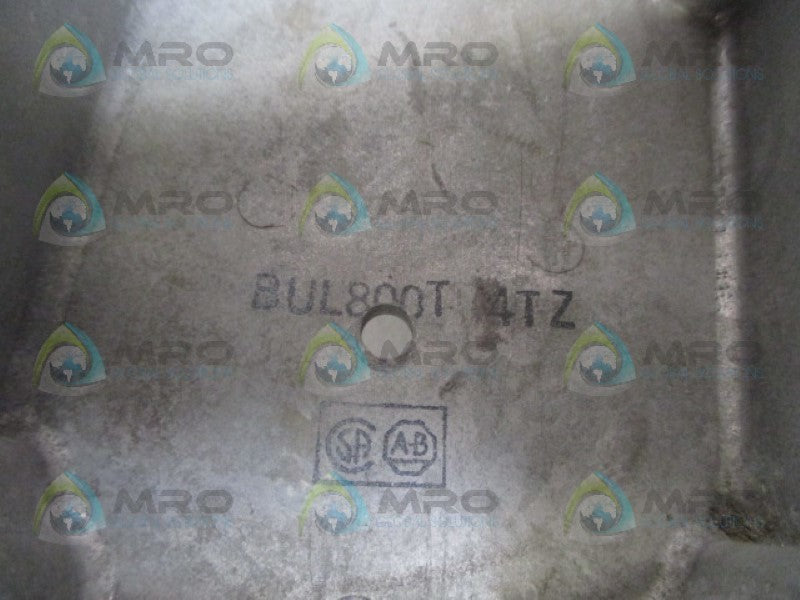 ALLEN BRADLEY 800T-4TZ PUSHBUTTON ENCLOSURE (AS PICTURED) *USED*