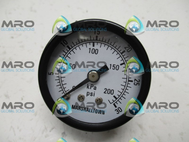 MARSHALLTOWN GG1530C8 GAUGE 0-30PSI/KPA 1.5"1/8NPT *NEW IN BOX*
