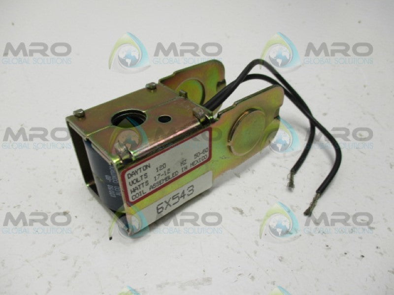 DAYTON 6X543 SOLENOID VALVE COIL 120V (AS PICTURED) *NEW NO BOX*