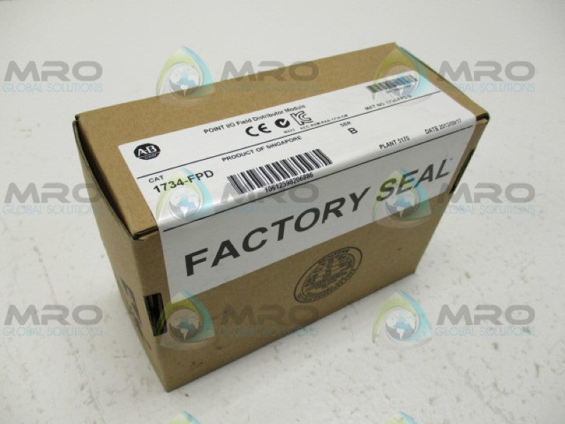 ALLEN BRADLEY 1734-FPD SER. B POINT I/O MODULE DATE: 2013 *FACTORY SEALED*