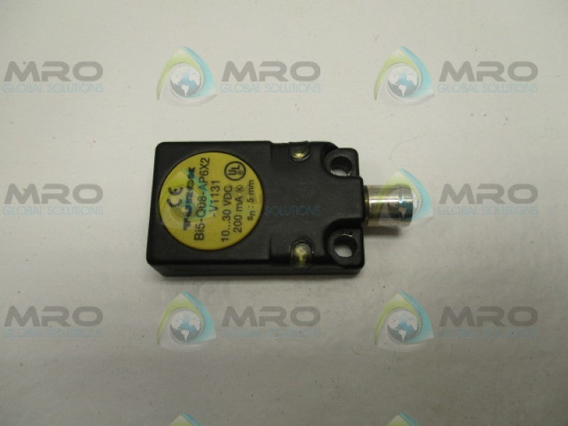 TURCK BI5-Q08-AP6X2-V1131 5MM INDUCTIVE SENSOR 10-30VDC *USED*
