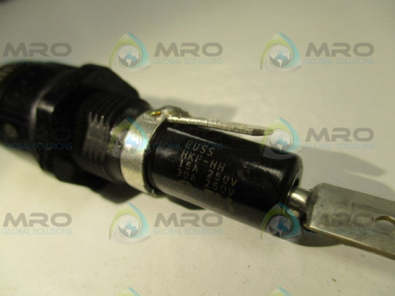 BUSSMANN HKP-HH FUSE HOLDER 15A 250V 1/4" *USED*