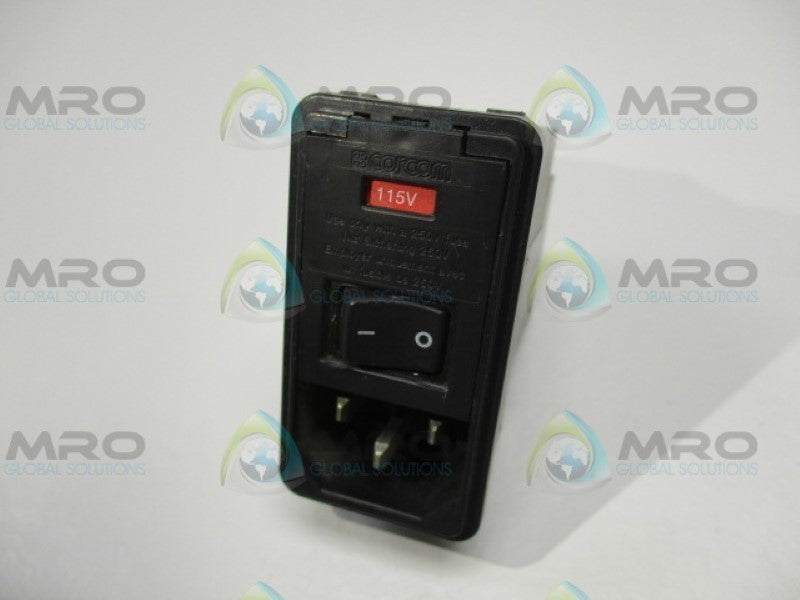 CORCOM TYCO PS0SXDS60 POWER ENTRY MODULE 6A 120/250V *USED*