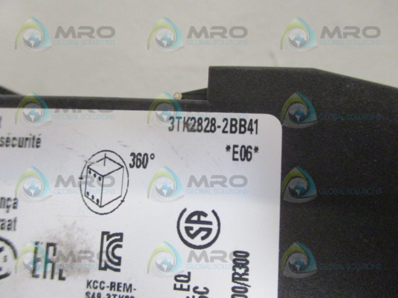 SIEMENS 3TK2828-2BB41 SAFETY RELAY *USED*
