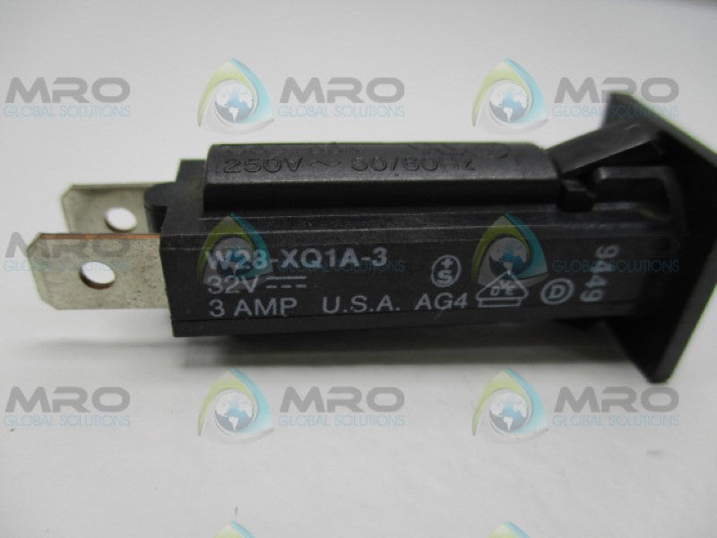 POTTER&BRUMFIELD W28-XQ1A-3 THERMAL CIRCUIT BREAKER 3A 32V *USED*